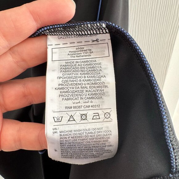 Adidas Originals Fitted Dress in Black, size Small - Picture 9 of 11